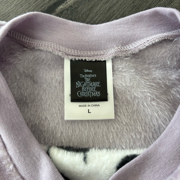 Disney The Nightmare Before Christmas Jack Skellington Sweater Purple Women's L - Picture 3 of 7